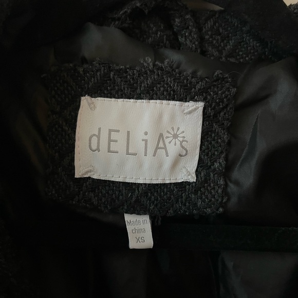 dELiA*s Girl’s XS Dark Grey Peacoat - Picture 11 of 11